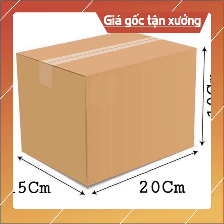 Combo 100 thùng carton 20x15x10 đóng hàng,thùng giấy cod gói hàng, hộp bìa carton đóng hàng giá rẻ