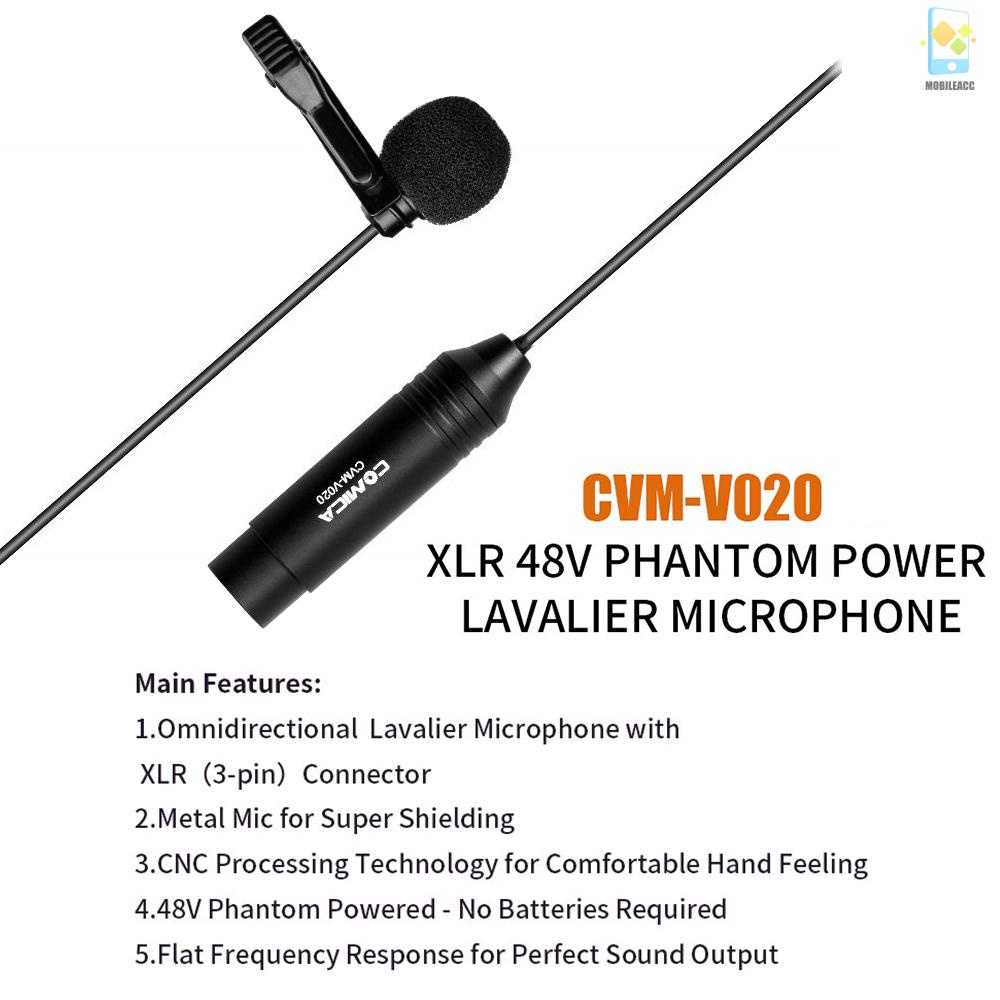 Mới Micro Đa Hướng Cvm-V02O Xlr Phích Cắm Xlr 48v Phantom