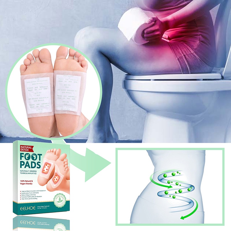 EELHOE Miếng Dán Chân Giải Độc Miếng Dán Chăm Sóc Chân Tự Nhiên Miếng Dán Giải Độc Giảm Căng Thẳng Để Giảm Căng Thẳng Cải Thiện Giấc Ngủ 10 Chiếc-Ampe