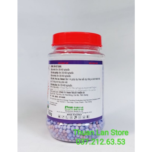 Phân Tan Chậm Hàn Quốc 15-15-15+TE hũ 150g