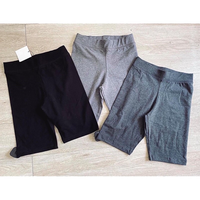 QUẦN THUN BIKER LỬNG MÀU ĐEN-XÁM ĐẬM-XÁM NHẠT