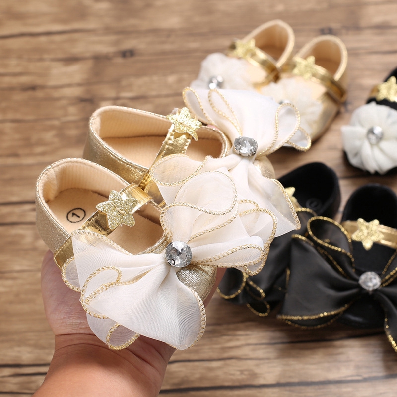 Fashion Shoes Flower Newborn Baby Girl Princess First Walking Baby Girl Shoes PT