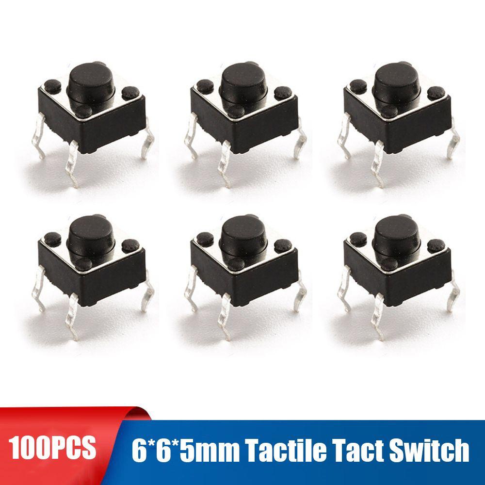 Set 100 Công Tắc Micro 6 * 6 * 5mm Chuyên Nghiệp