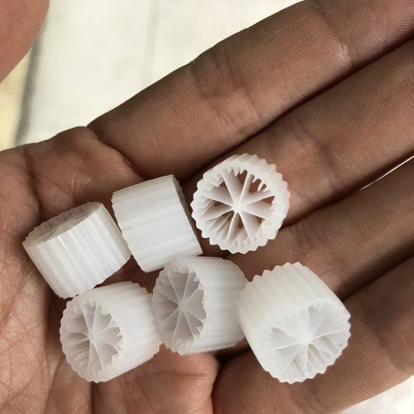 Hạt lọc Kaldnes 8 Cánh hàng tốt Vật Liệu Lọc Hồ Cá 1kg