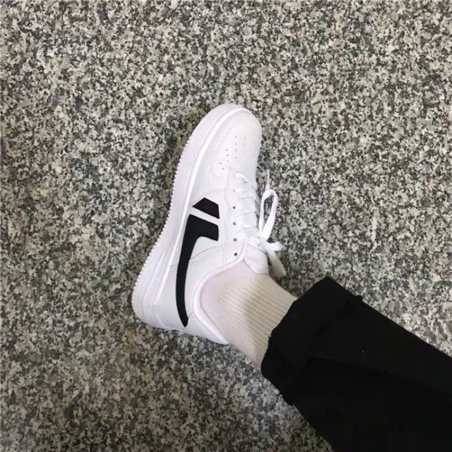 [ SẴN 41 ] Giày order giày nam nữ trắng đen sneaker thể thao dáng hàn quốc KÈM ẢNH THẬT