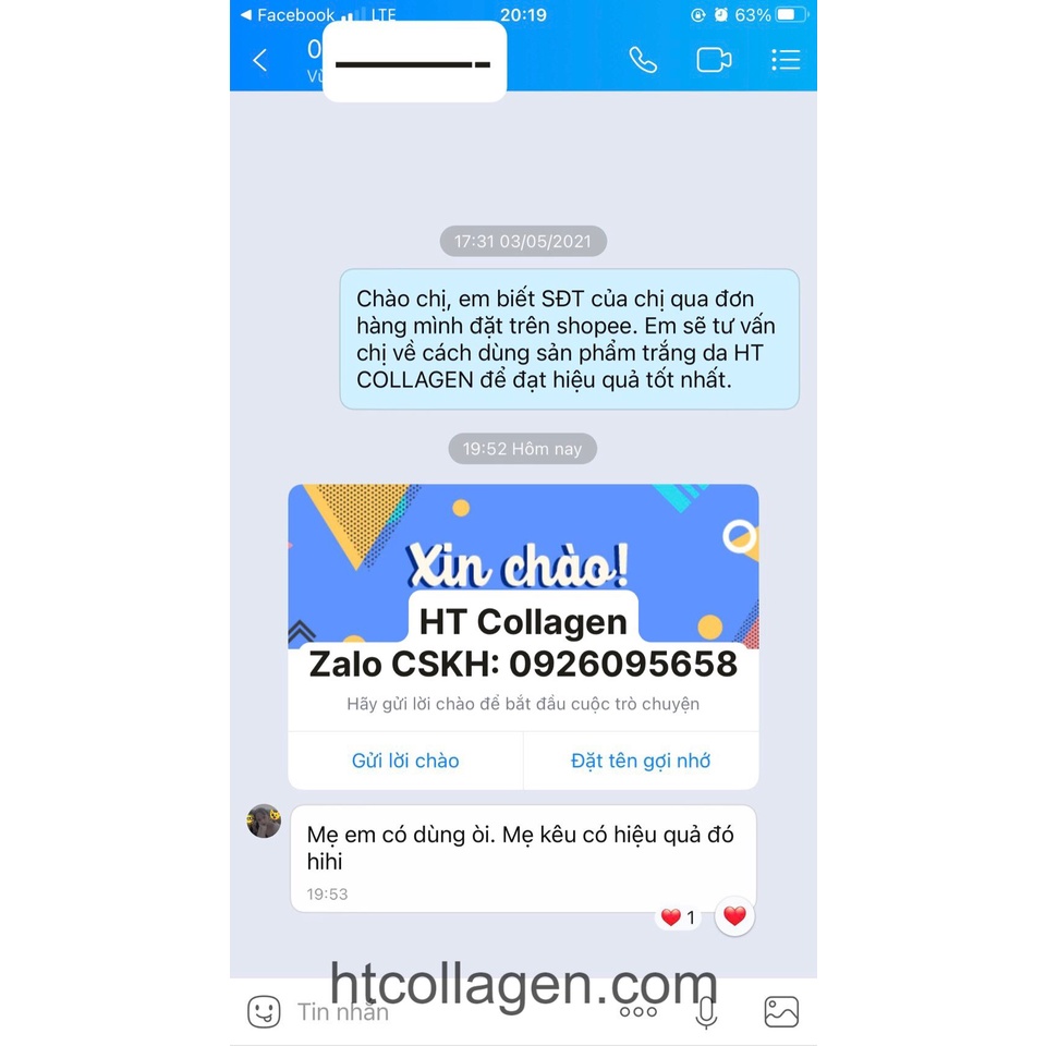 [HIỆU QUẢ SAU 1 THÁNG] Viên uống trắng da căng mịn da bổ sung Collagen HT Collagen | Thế Giới Skin Care