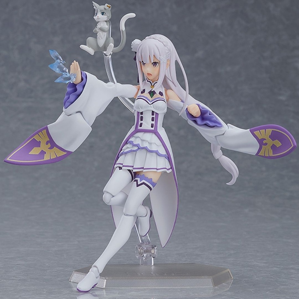 Mô hình Re Zero Emilia 18cm figma #419 (ReRun) Max Factory Mô hình có khớp Nhựa PVC CHÍNH HÃNG NHẬT RZFM02