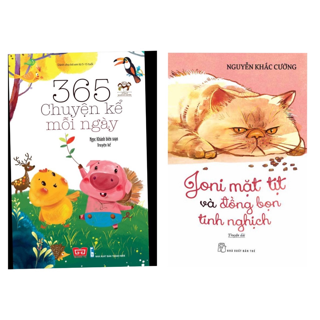 Sách - Combo2q: 365 chuyện kể mỗi ngày (TB 2022) đt + Joni Mặt Tịt Và Đồng Bọn Tinh Nghịch - NXB Trẻ