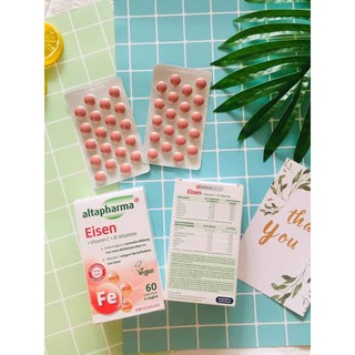Viên sắt bổ máu eisen+ của altapharma đức
