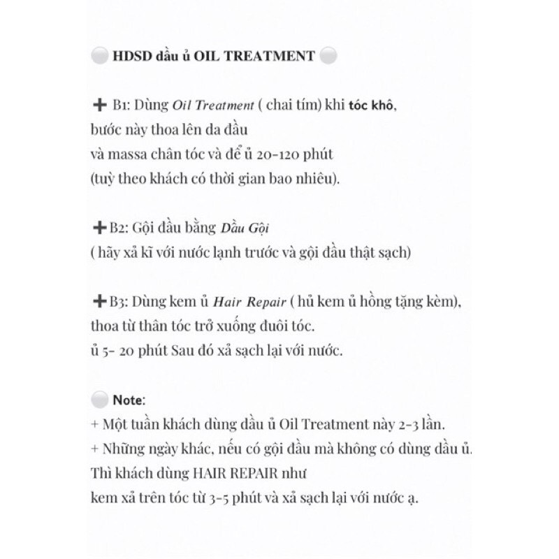 DẦU Ủ OIL TREATMENT ALL ABOUT HAIR - TẶNG KÈM QUÀ 🎁