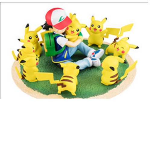 Mô Hình Pokemon, Satoshi và Pikachu, Bộ Mô Hình Cao Cấp Dành Cho Bé, Bộ Sưu Tập Hoạt Hình, Quà Tặng Cho Trẻ