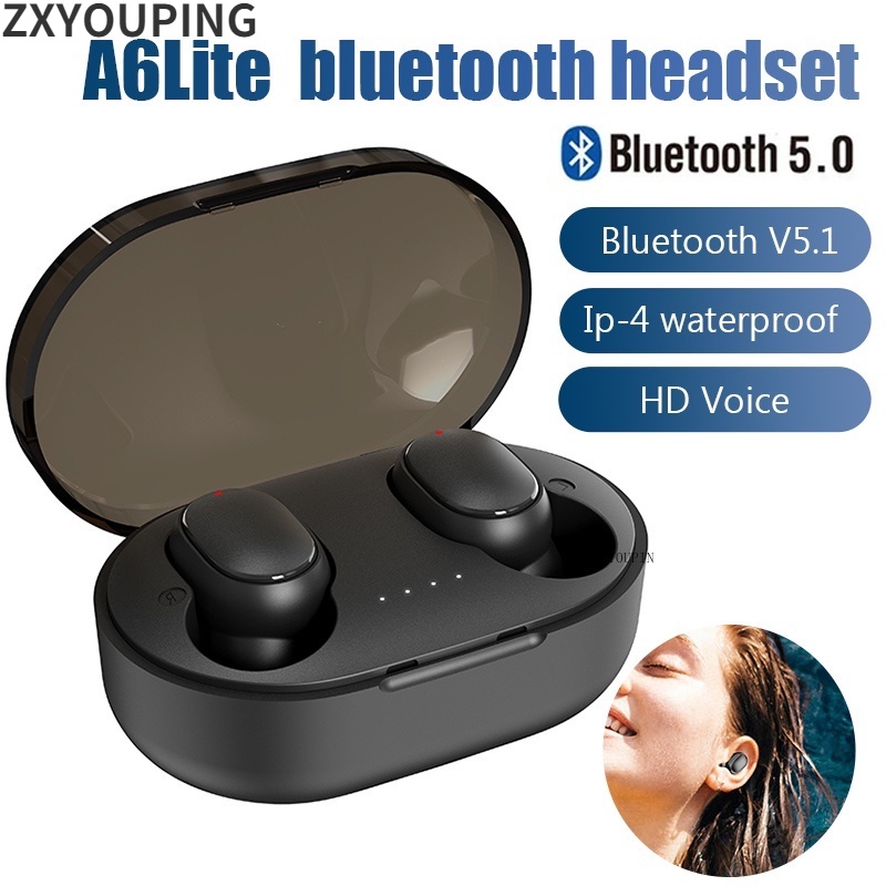 Tai Nghe Bluetooth 5.0 Không Dây A6 Lite TWS Có Micro Chất Lượng Cao