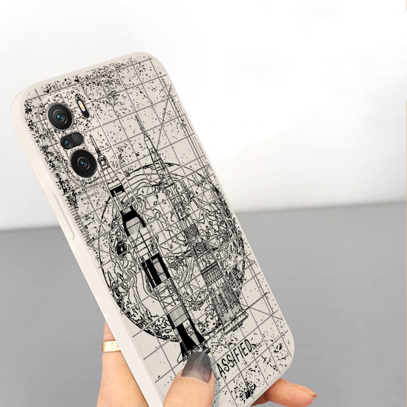 Ốp Điện Thoại Góc Vuông In Hình Vũ Trụ Cho Xiaomi Redmi Note 10 Pro 9S 9A POCO X3 NFC M3 Pro 5G