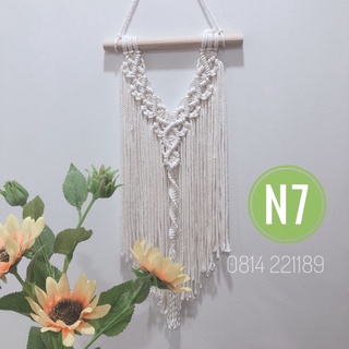 Mành trang trí macrame mini trang trí phòng decor phòng xinh xắn dây tết