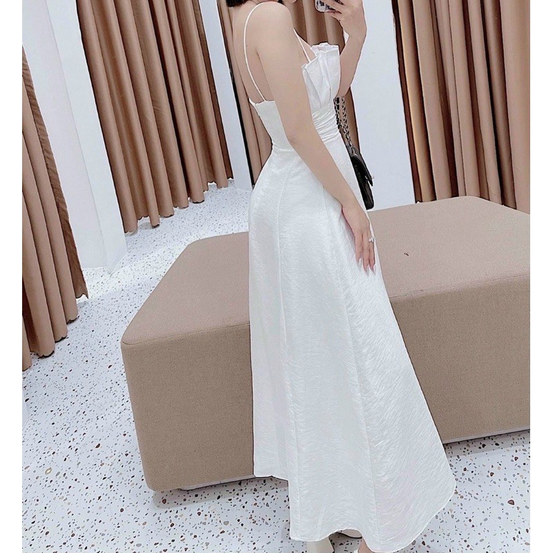 Maxi 2s xếp ngực  Chất vải lạ đẹp nhé (ảnh thật sàn)