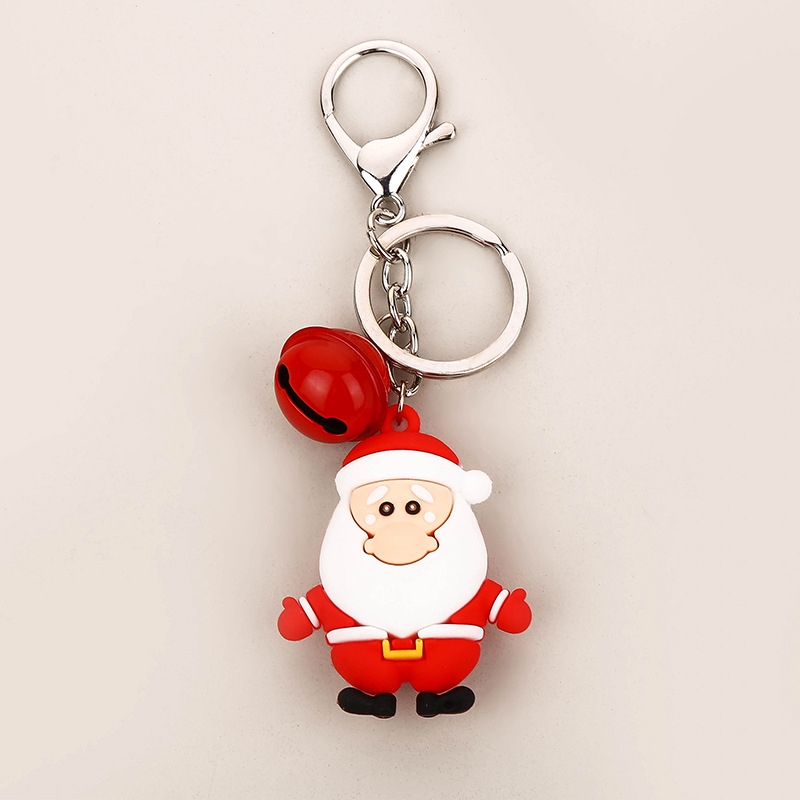 Móc Khóa Hình Ông Già Noel 3d Dễ Thương