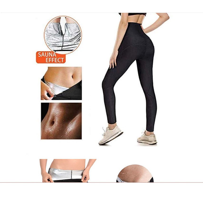 Combo Quần Tập Quần Legging Kích Thích Đổ Mồ Hôi Kết Hợp Dây Kéo Đàn Hồi Tập Thể Lực Đa Năng