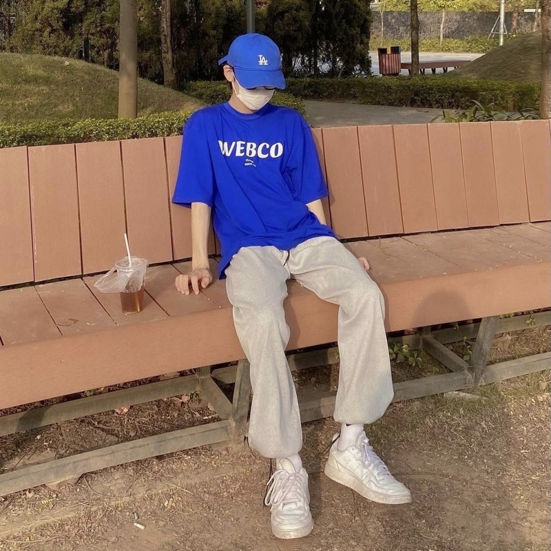 SIGNATURE TEE - INDIGO - áo thun WEBCO basic màu xanh bích