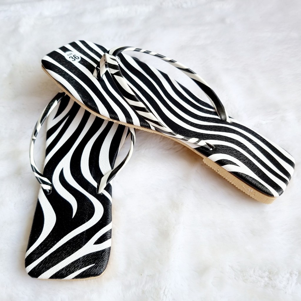 Dép Kẹp Ngón Nữ Ngựa Vằn - MS 087