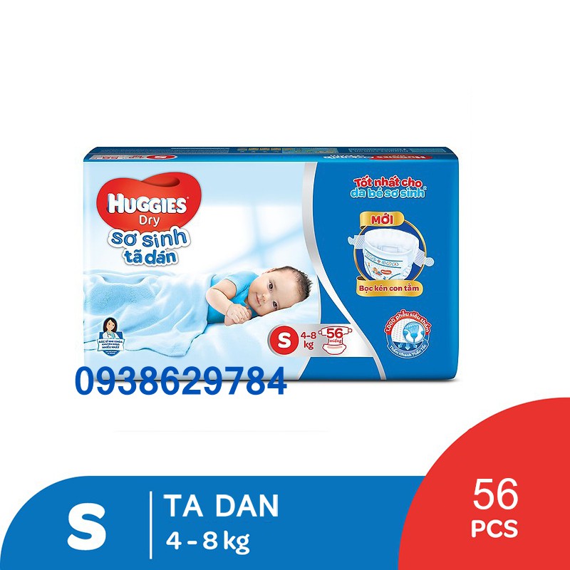 Bỉm Tã Dán Huggies Size S - 56 miếng