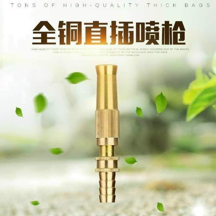 Đầu vòi xịt tăng áp lực nước bằng đồng - Đầu vòi xịt tăng áp tặng kèm đai siết bằng inox