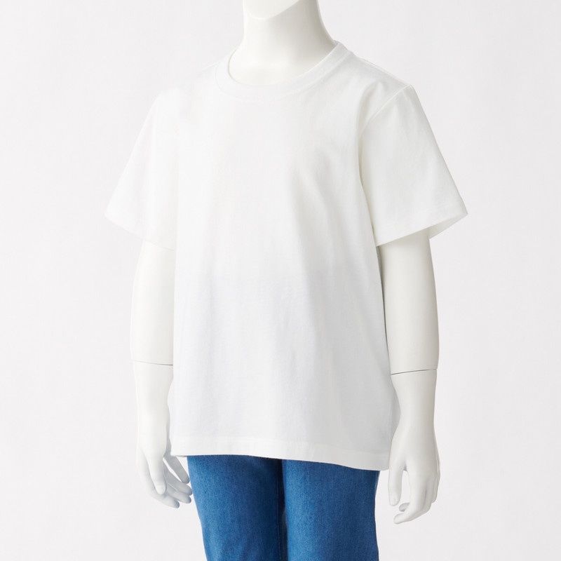 Muji Áo Thun Vải Jersey Cotton Ấn Độ - Trẻ Em