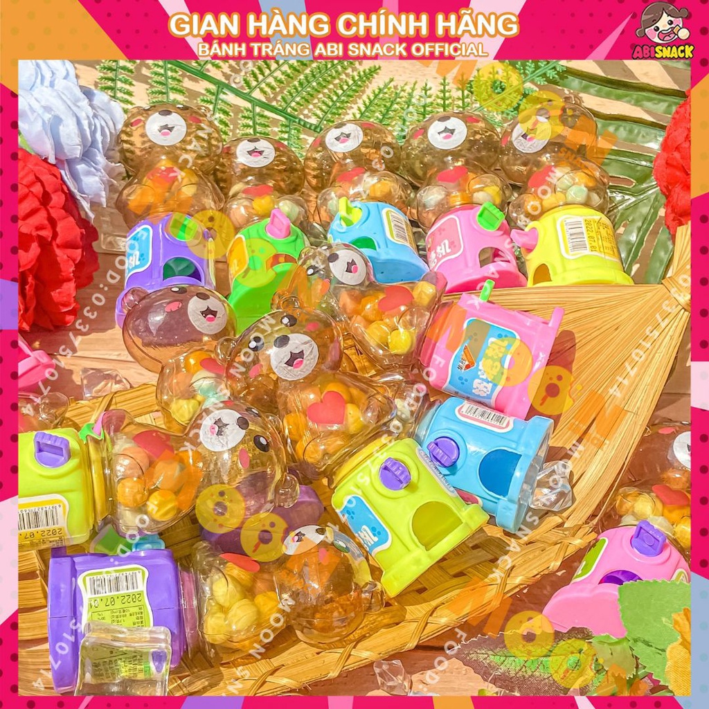 MÁY VẶN KẸO HÌNH GẤU CUTE hủ 10g Moon Snack Food