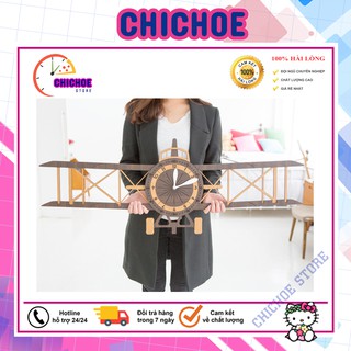 Đồng hồ treo tường 💖HÀN QUỐC 💖trang trí decor nhà cửa hình máy bay - Airplane wall clock