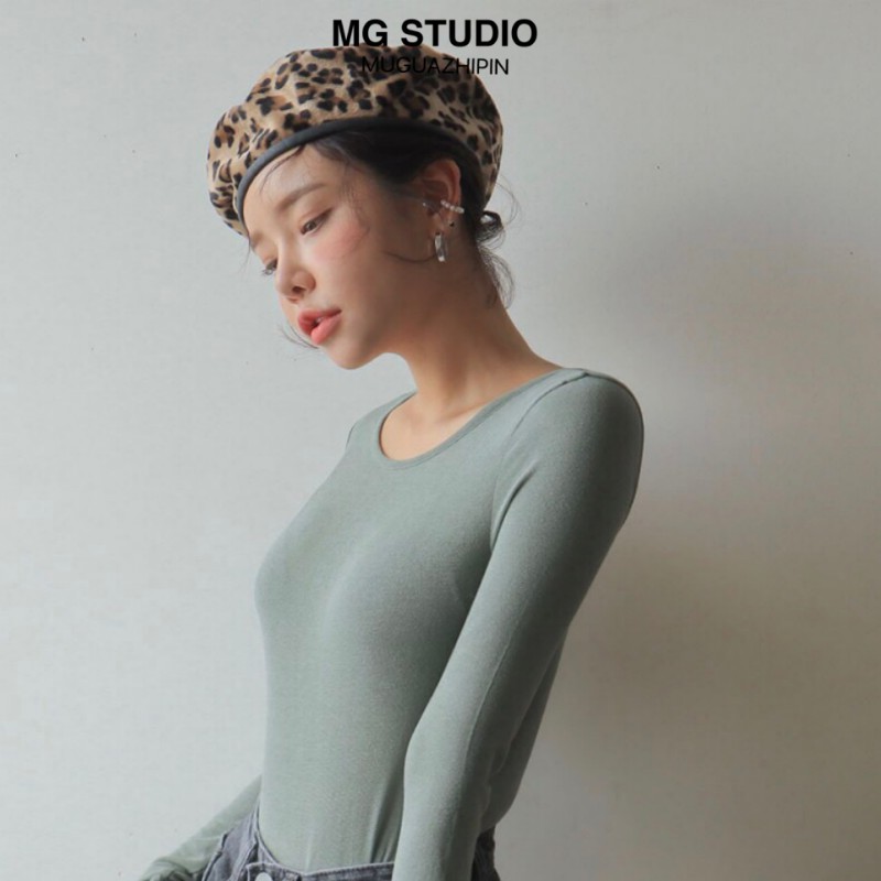 Mũ Nồi MG STUDIO Họa Tiết Da Beo Bằng Vải Len