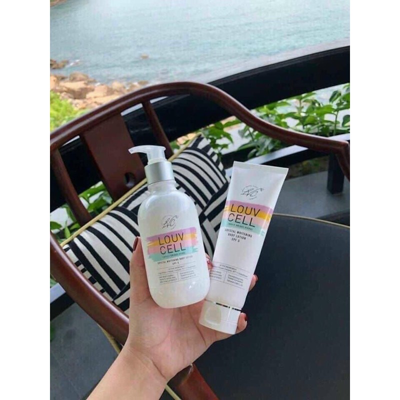 120ml 𝐊𝐄𝐌 𝐃𝐔̛𝐎̛̃𝐍𝐆 𝐓𝐑𝐀̆́𝐍𝐆 𝐁𝐎𝐃𝐘 𝐋𝐎𝐔𝐕 𝐂𝐄𝐋𝐋- Kem Dưỡng Thể Louv Cell
