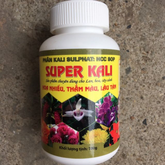 1 lọ Super Kali – HOA NHIỀU - THẮM MÀU -LÂU TÀN HỘP 100gr