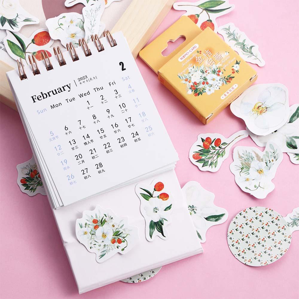 Sticker Dán Trang Trí Sổ Tay Hình Hoa Hồng