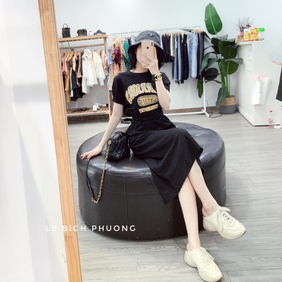 Set đồ nữ cá tính, set váy dài áo thun đi chơi sang chảnh mùa hè đẹp 8A00009 JKR | BigBuy360 - bigbuy360.vn