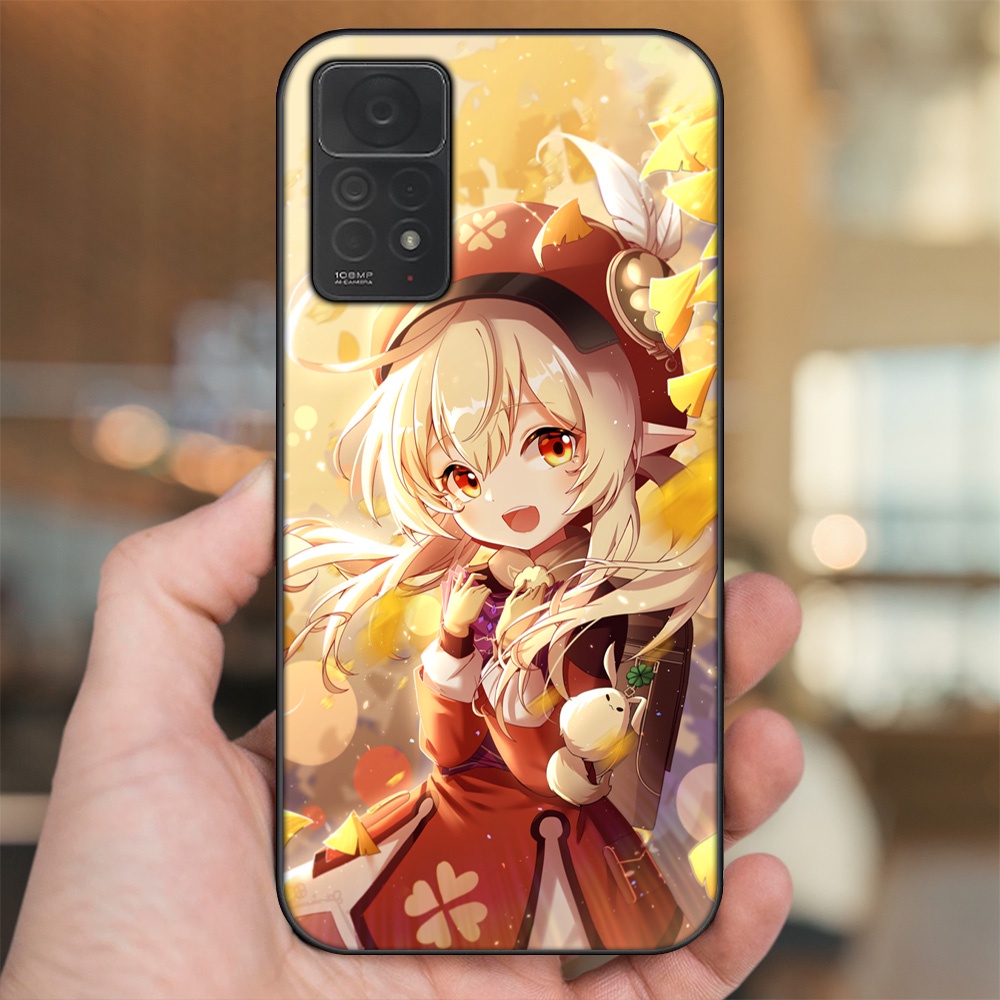 Ốp lưng Xiaomi Redmi Note 11 Pro 4G viền đen in hình Klee Genshin Impact