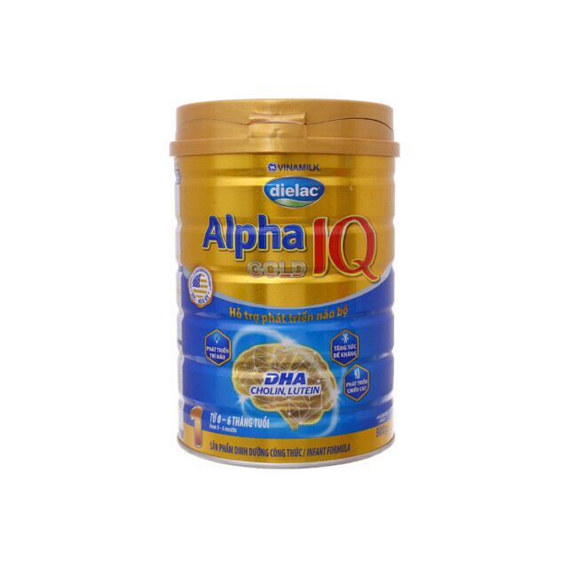 Sữa bột Vinamilk Alpha Gold IQ step 1 900g hộp thiếc