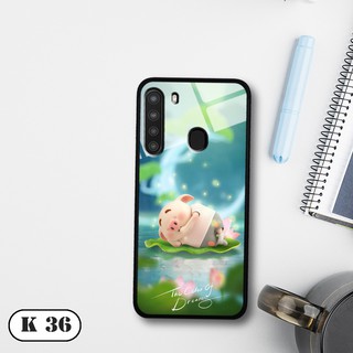 Ốp lưng kính 3D Samsung Galaxy A21