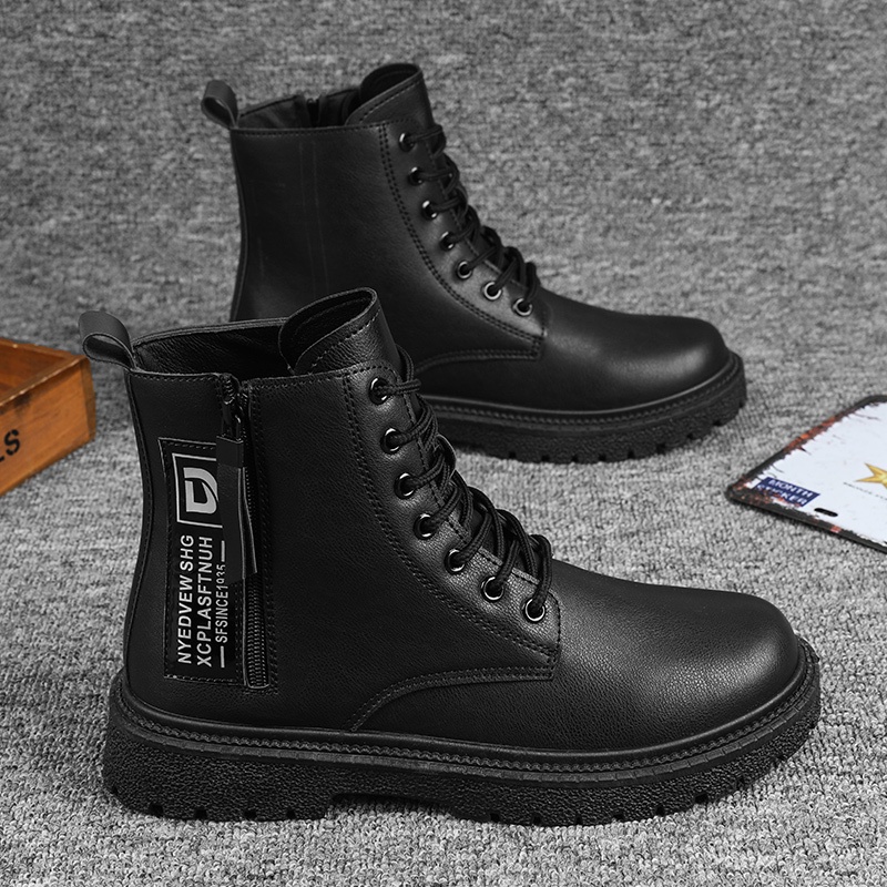 Giày Boot Da Cá Sấu Thời Trang Dành Cho Nam