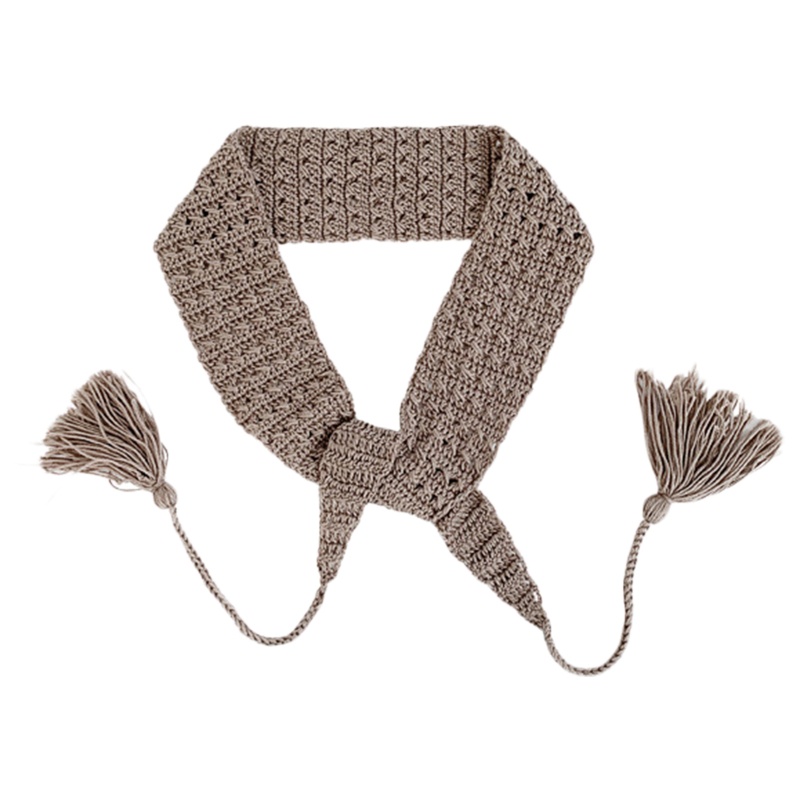 Khăn Quấn Tóc Móc Tua Rua Trang Điểm Và Chụp Ảnh Cho Nữ