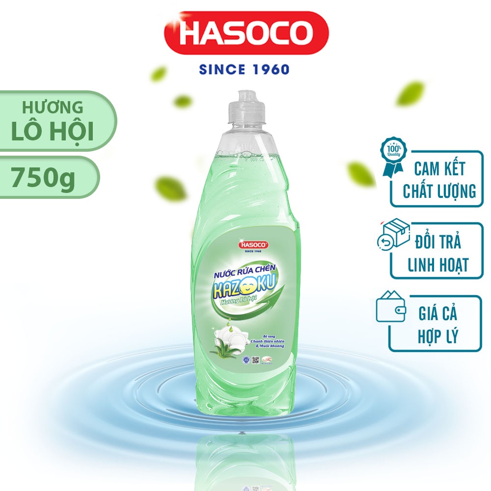 Nước Rửa Chén Bát Kazoku Hương Lô Hội Chai 750g