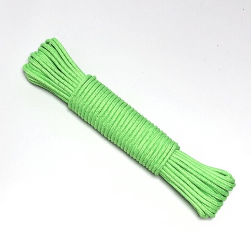 20 mét - Dây Dù tròn 2mm cối sáp đẹp giữ form sản phẩm dùng làm macrame, vòng tay paracord , trang trí, căng lều