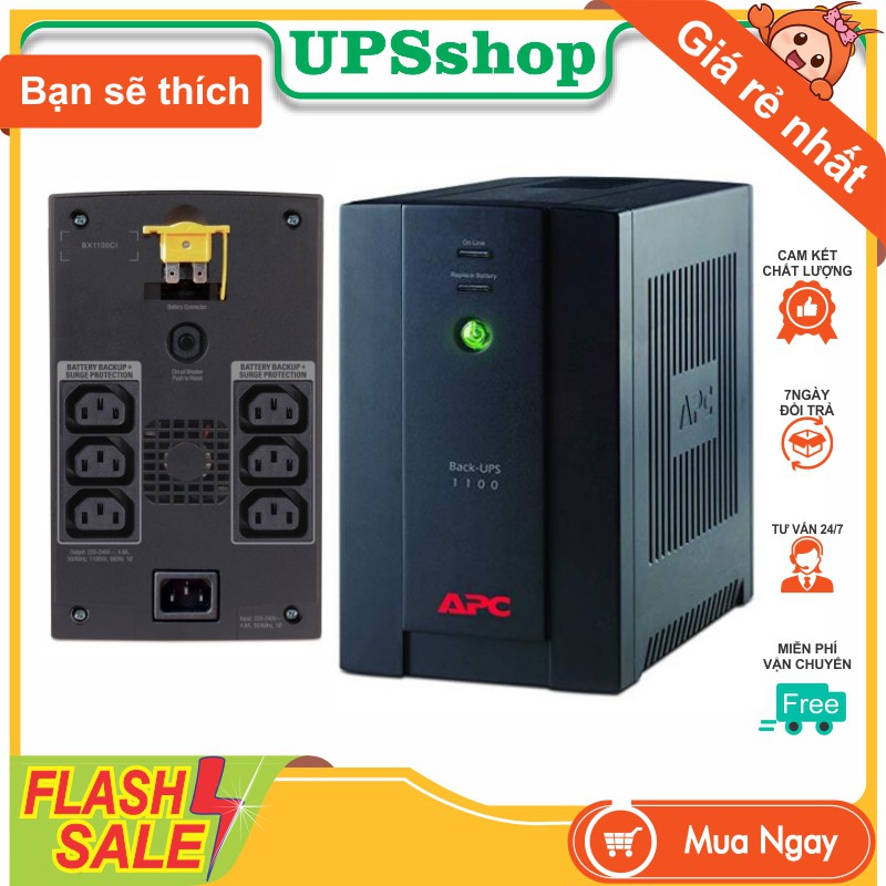 Bộ lưu điện APC BX1100LI 1100VA công suất 550W UPS APC BX1100LI