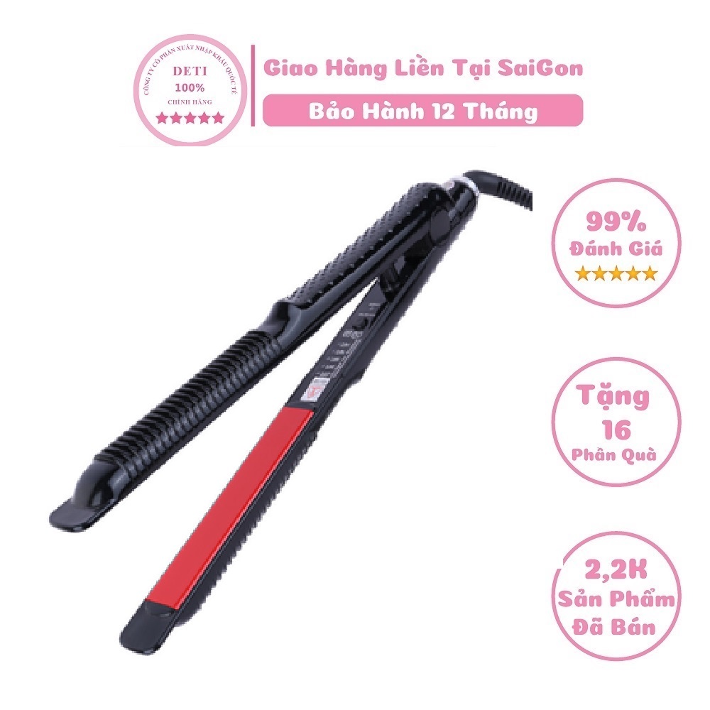Máy duỗi tóc, máy kẹp tóc chỉnh nhiệt Hàn Quốc cao cấp SH201 Duỗi, Uốn, Cúp hàng chính hãng JAGUAR bảo hành 12 tháng