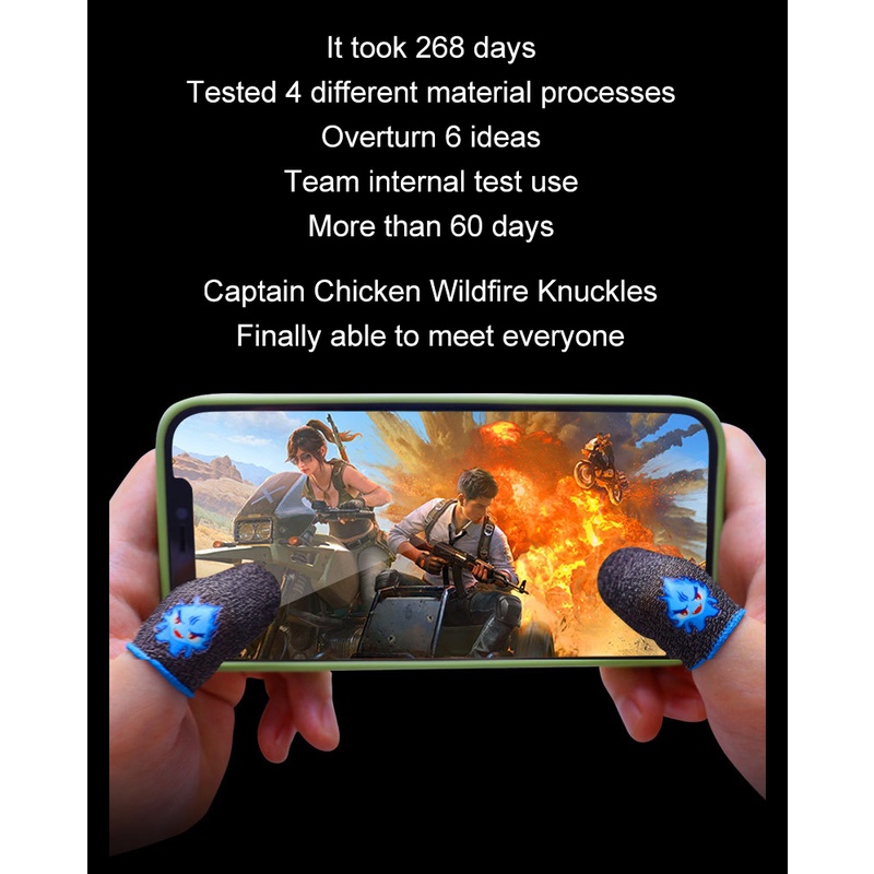 Bộ Ngón Tay Chơi Game Chống Mồ Hôi Peace Elite King Glory Okase