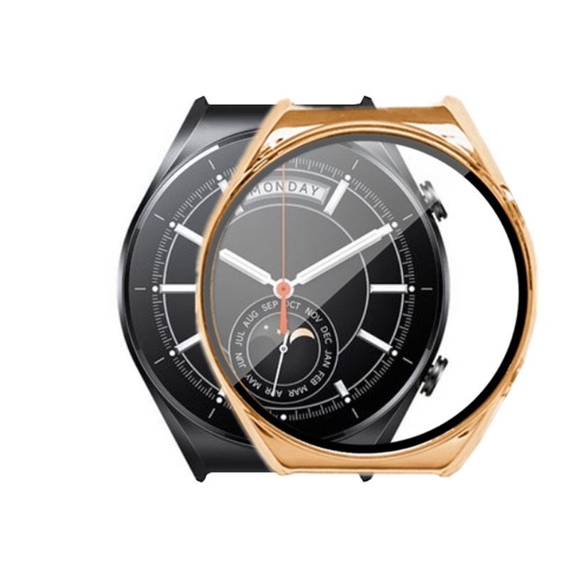 Ốp Bảo Vệ Màn Hình Đồng Hồ Thông Minh Xiaomi Mi Watch S1 Bằng PC 2 Trong 1 Kính