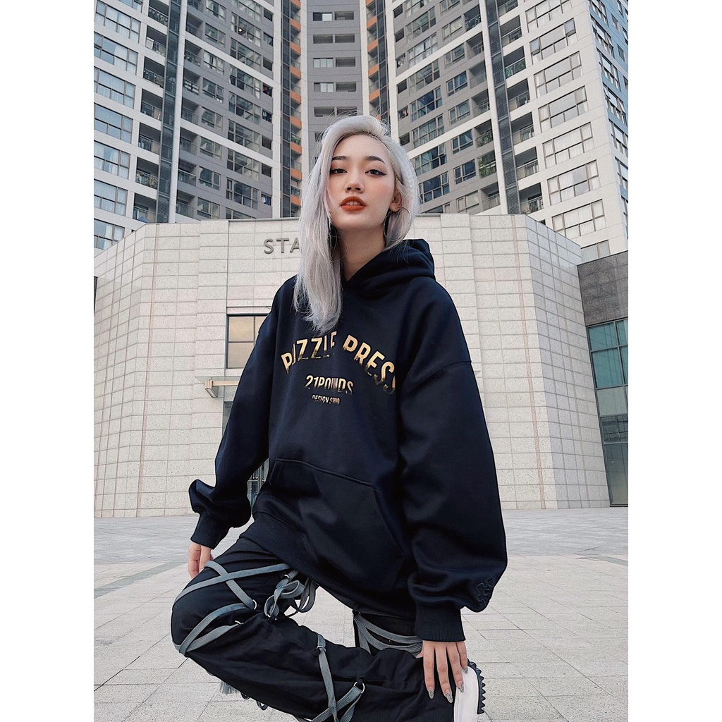 Hoodie nỉ bông basic puzzle 21pounds | BigBuy360 - bigbuy360.vn