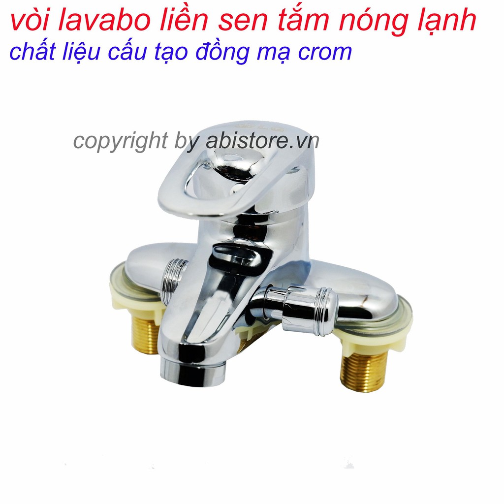 CỦ SEN LIỀN VÒI NÓNG LẠNH ĐỒNG MẠ CROME XỊN BẢO HÀNH 1 NĂM ( CỦ VÒI LIỀN SEN LẮP Ở CHẬU LAVABO )