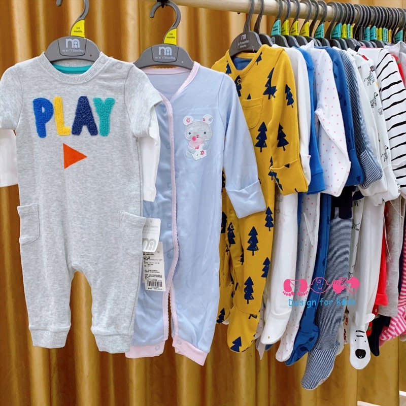 (Chọn mẫu) Sleepsuit, bodysuit Mother.care hàng xuất dư cho bé 3-6m (5-7kg), 6-9m (6-8kg