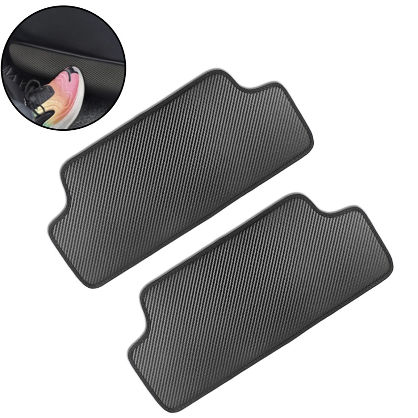 1 Miếng Đệm Da PU Chống Đá Bẩn Cho Ghế Sau Xe Hơi