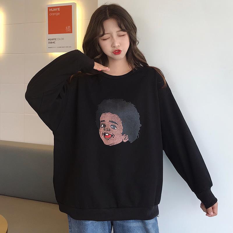 Áo Hoodie Dáng Rộng Phong Cách Hàn Quốc Thời Trang Xuân Thu Cho Nữ