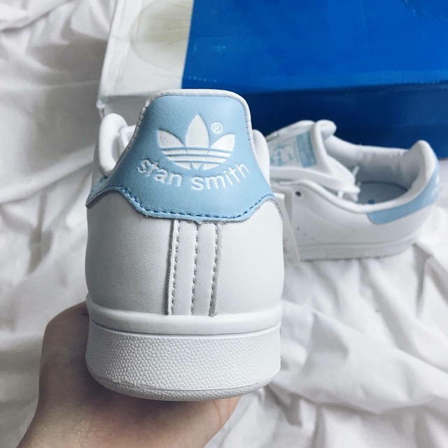 (ẢNH THẬT) Giày A D I D A S Stan Smith gót baby blue